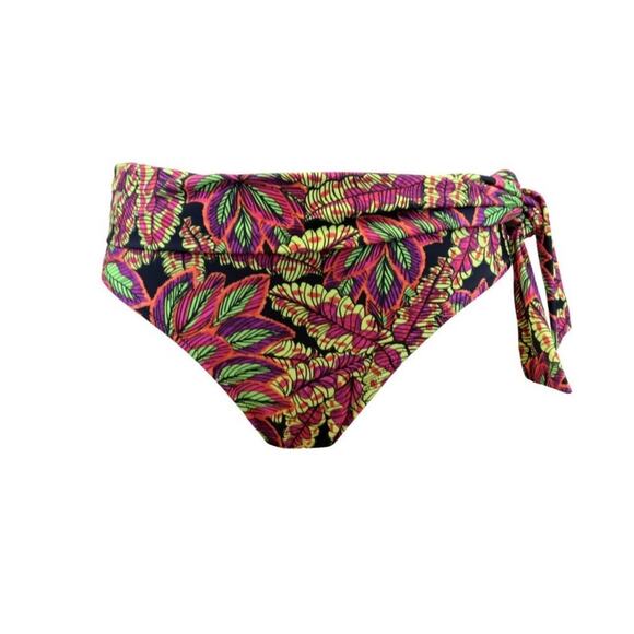 Pour Moi Tropical Bikini Set Top 38G Bottom 18 High Waist Swim - Picture 10 of 11